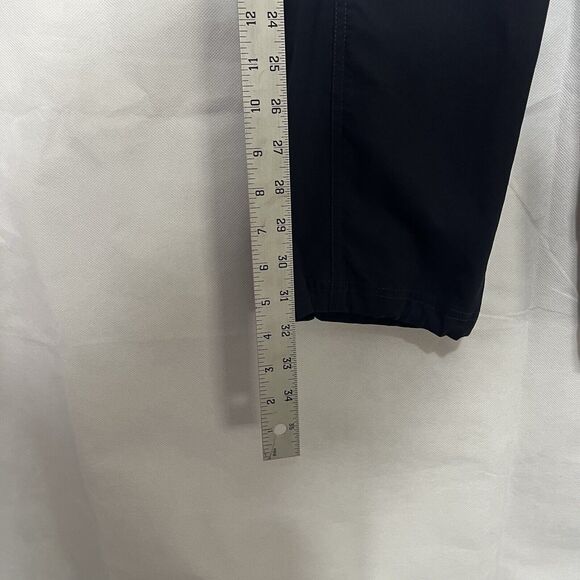 Title Nine Womens Navy Color Performance Stretch Crop Pants Size 10 - Picture 5 of 14